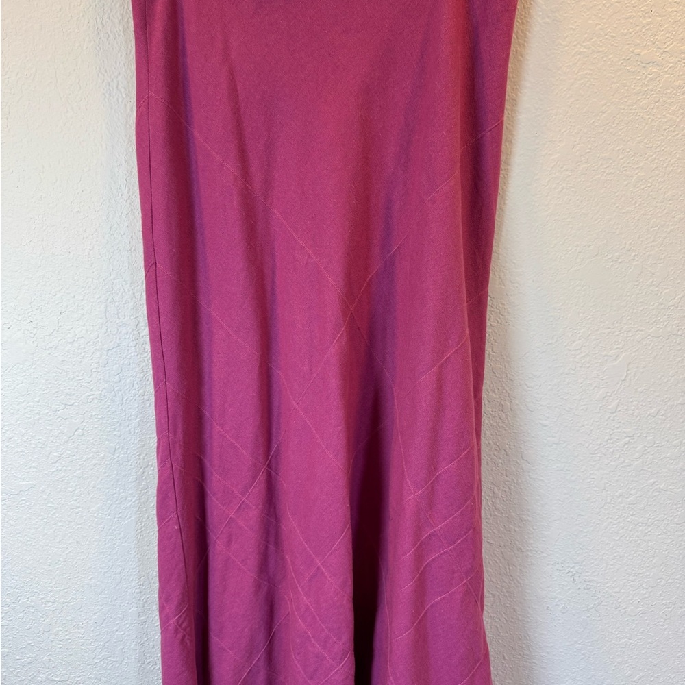 Christopher & Banks Vibrant Purple linen Maxi Skirt